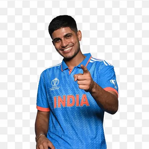 Shubman Gill Indian cricket player free PNG photo
